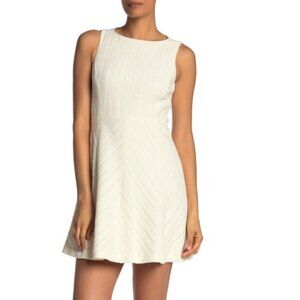 Theory Textured Stripe Classic Sleeveless Dress
